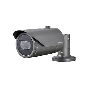 Hanwha HCO-6070R Wisenet HD Plus Series, WDR IP66 2MP 3.2-10mm Varifocal Lens, IR 30M HDoC Bullet Camera, Black